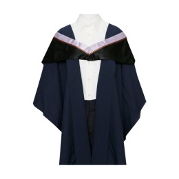 Design light purple shawl graduation gown, customized Hong Kong Polytechnic graduation gown, master's graduation gown, master's degree in corporate finance, graduation gown manufacturer DA550 Design light purple shawl graduation gown, customized Hong Kong Polytechnic graduation gown, master's graduation gown, master's degree in corporate finance, graduation gown manufacturer DA550